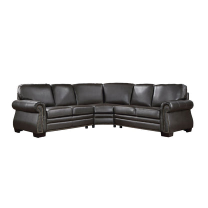 Wareham - 3 Piece Sectional - Dark Brown