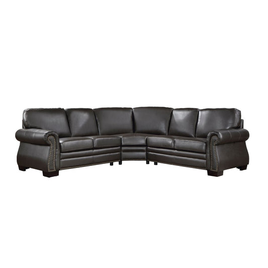 Wareham - 3 Piece Sectional - Dark Brown