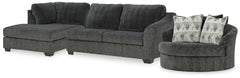 Furniture City Laplace - Ashley Furniture - Biddeford 2-Piece Sectional and Oversized Swivel Accent Chair - 2-Piece Sectional and Oversized Swivel Accent Chair - 35504U2