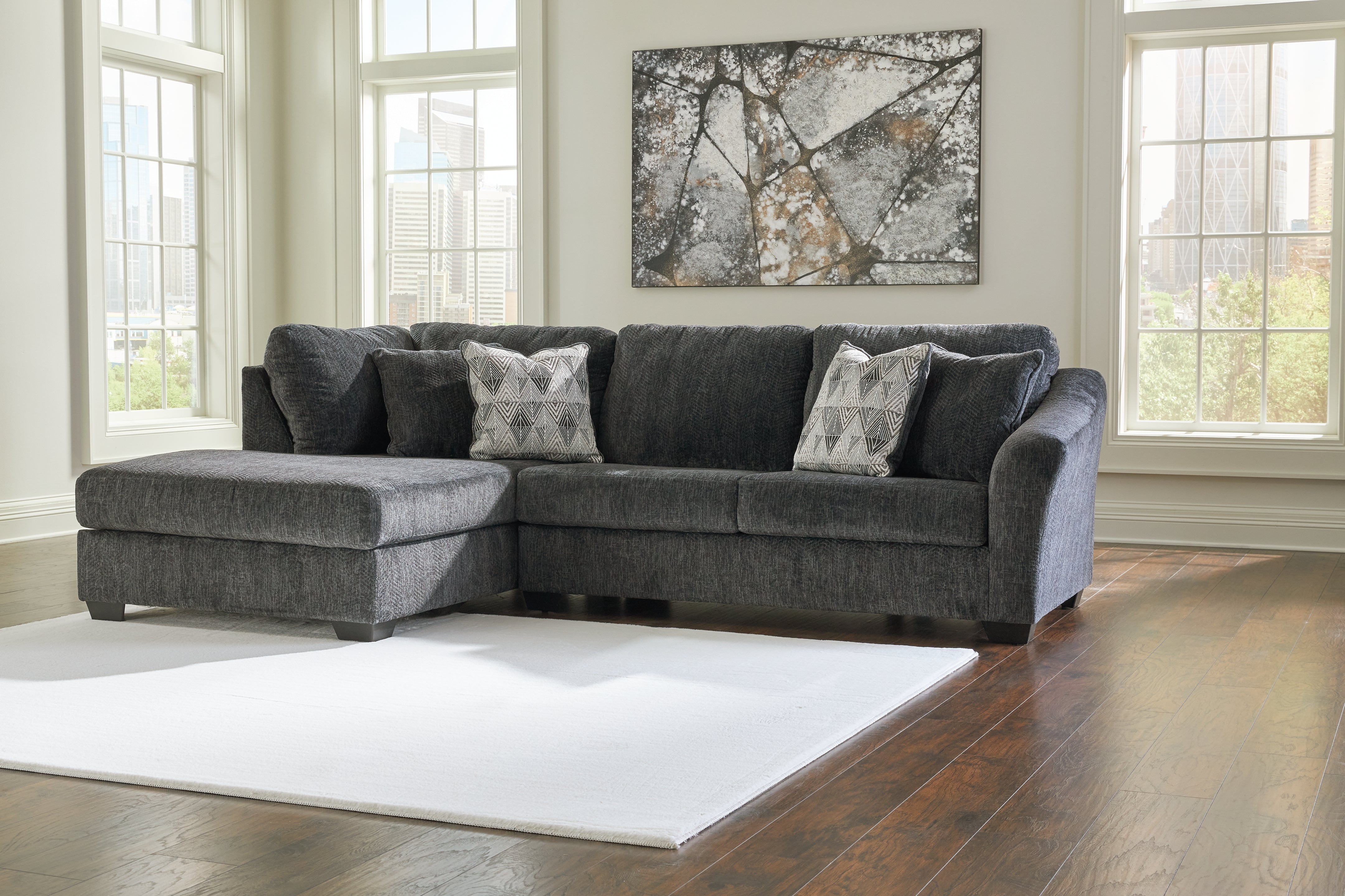 Furniture City Laplace - Ashley Furniture - Biddeford Sectionals - RAF 2-Piece Sectional with Chaise - 35504S1