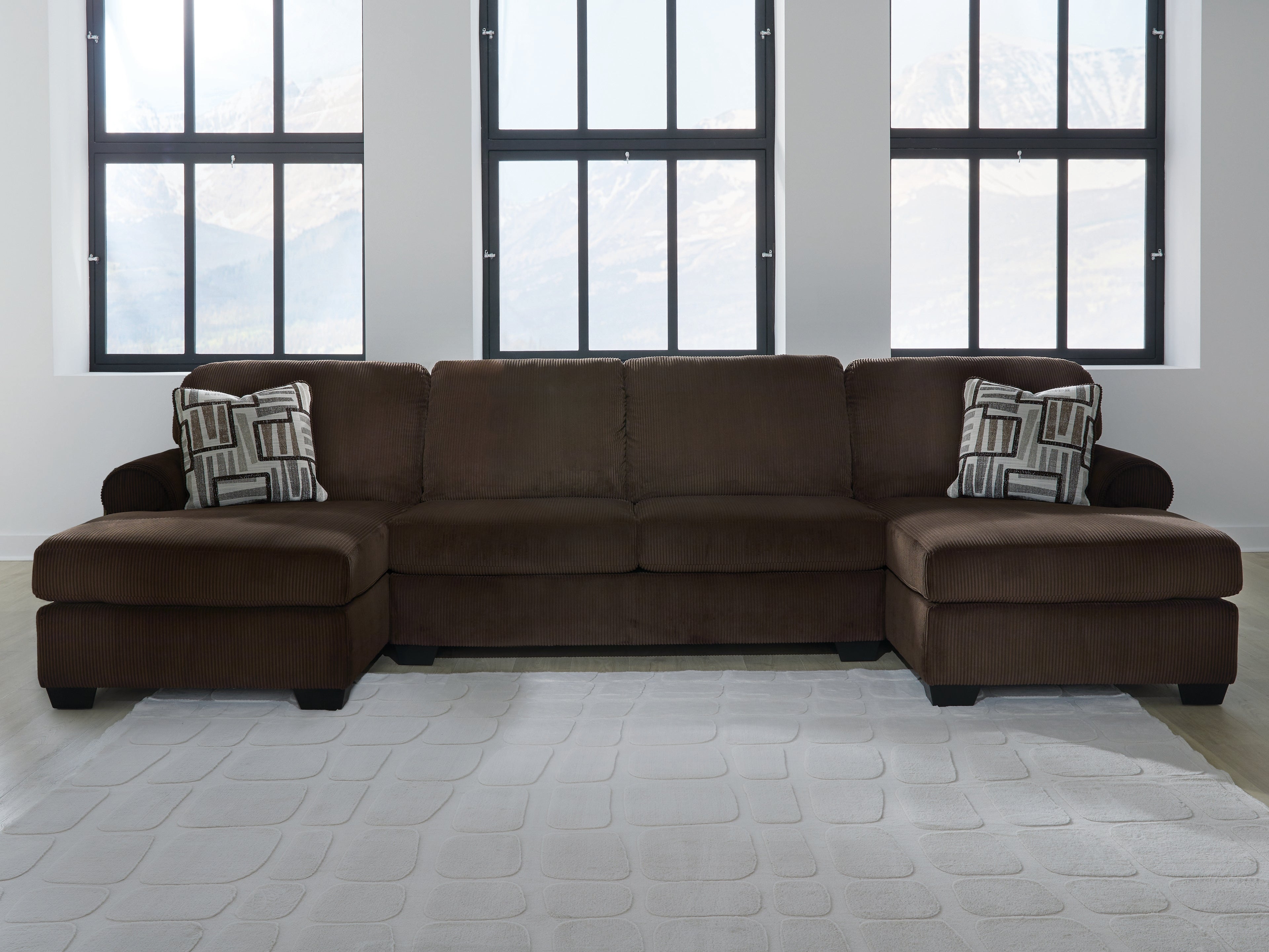 Furniture City Laplace - Ashley Furniture - Kimlee Sectionals - RAF 3-Piece Sectional with Double Chaise - PC35603S3