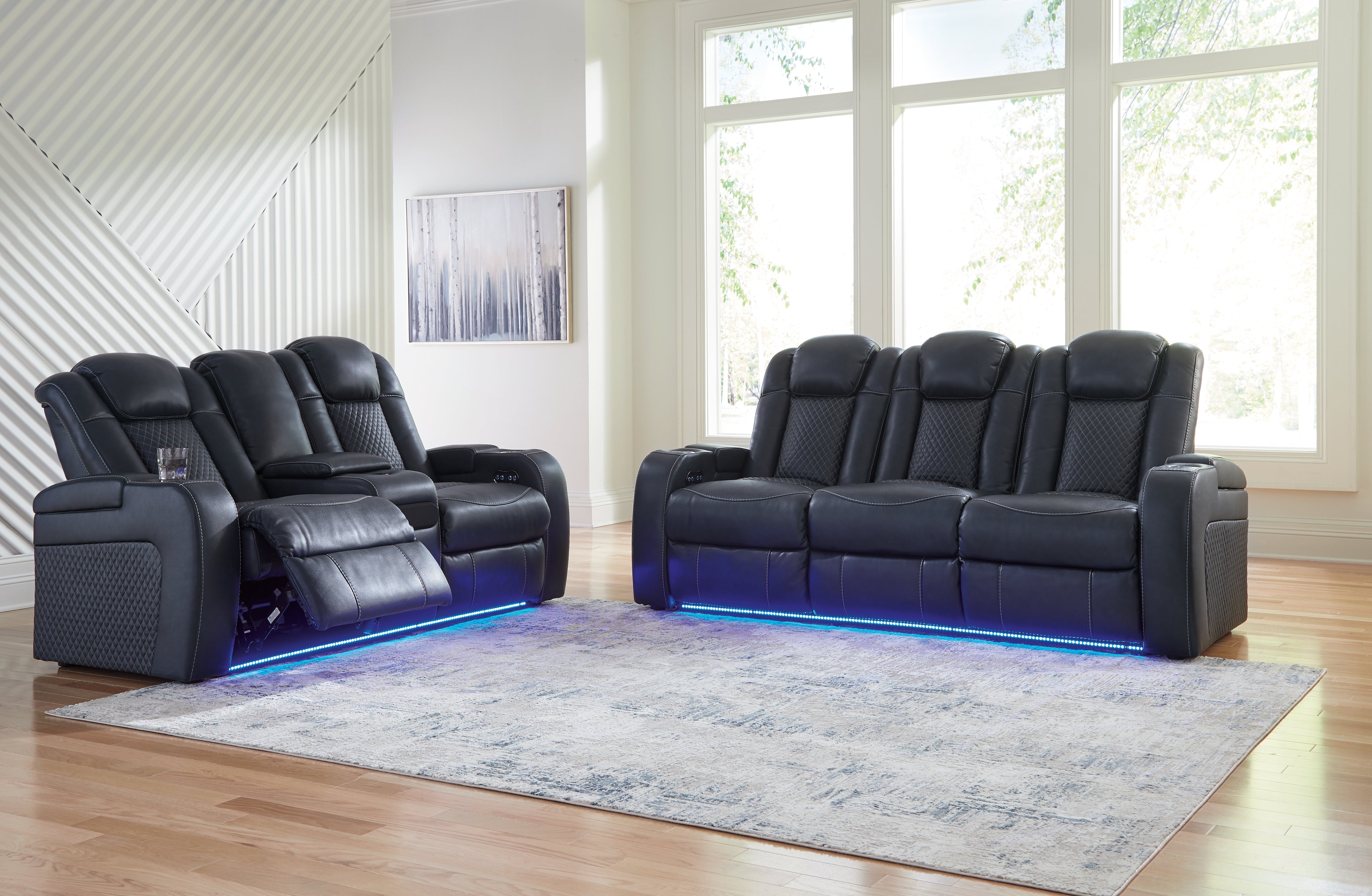Furniture City Laplace - Ashley Furniture - Fyne-Dyme Power Reclining Sofa and Loveseat - Power Reclining Sofa and Loveseat - 36603U1