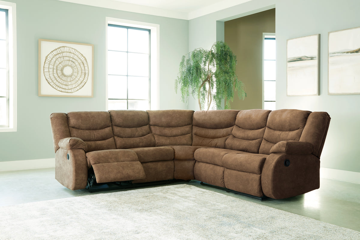 Furniture City Laplace - Ashley Furniture - Partymate 2-Piece Reclining Sectional - 2-Piece Reclining Sectional - 36902S2