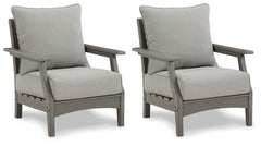 Visola - Lounge Chair w/Cushion (Set of 2) - Gray