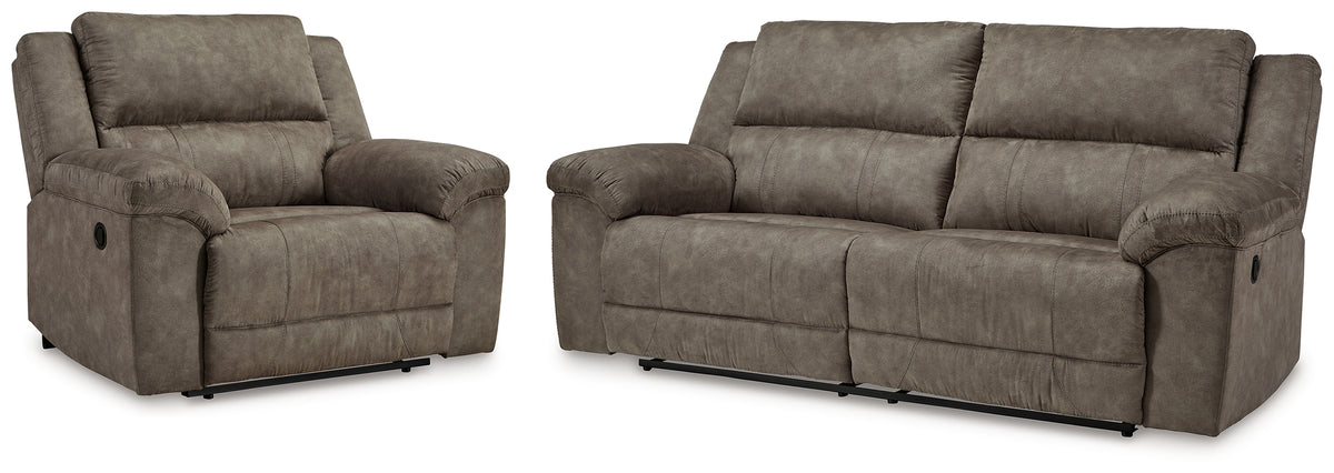 Furniture City Laplace - Ashley Furniture - Laresview Reclining Sofa and Oversized Recliner - Reclining Sofa and Oversized Recliner - 37203U3
