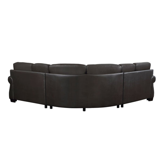 Wareham - 3 Piece Sectional - Dark Brown