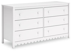 Hallityn - Six Drawer Dresser - White
