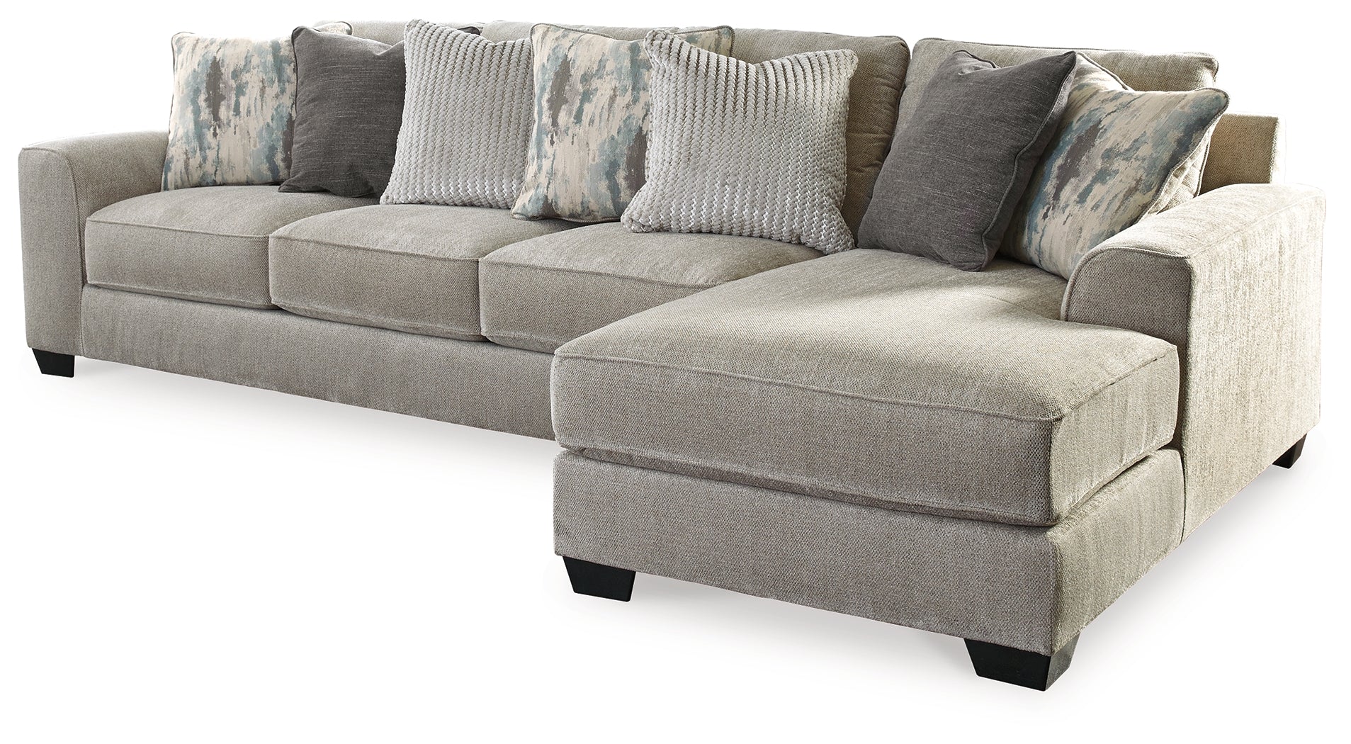 Furniture City Laplace - Ashley Furniture - Ardsley Sectionals - LAF 2-Piece Sectional with Chaise / Pewter - 39504S5