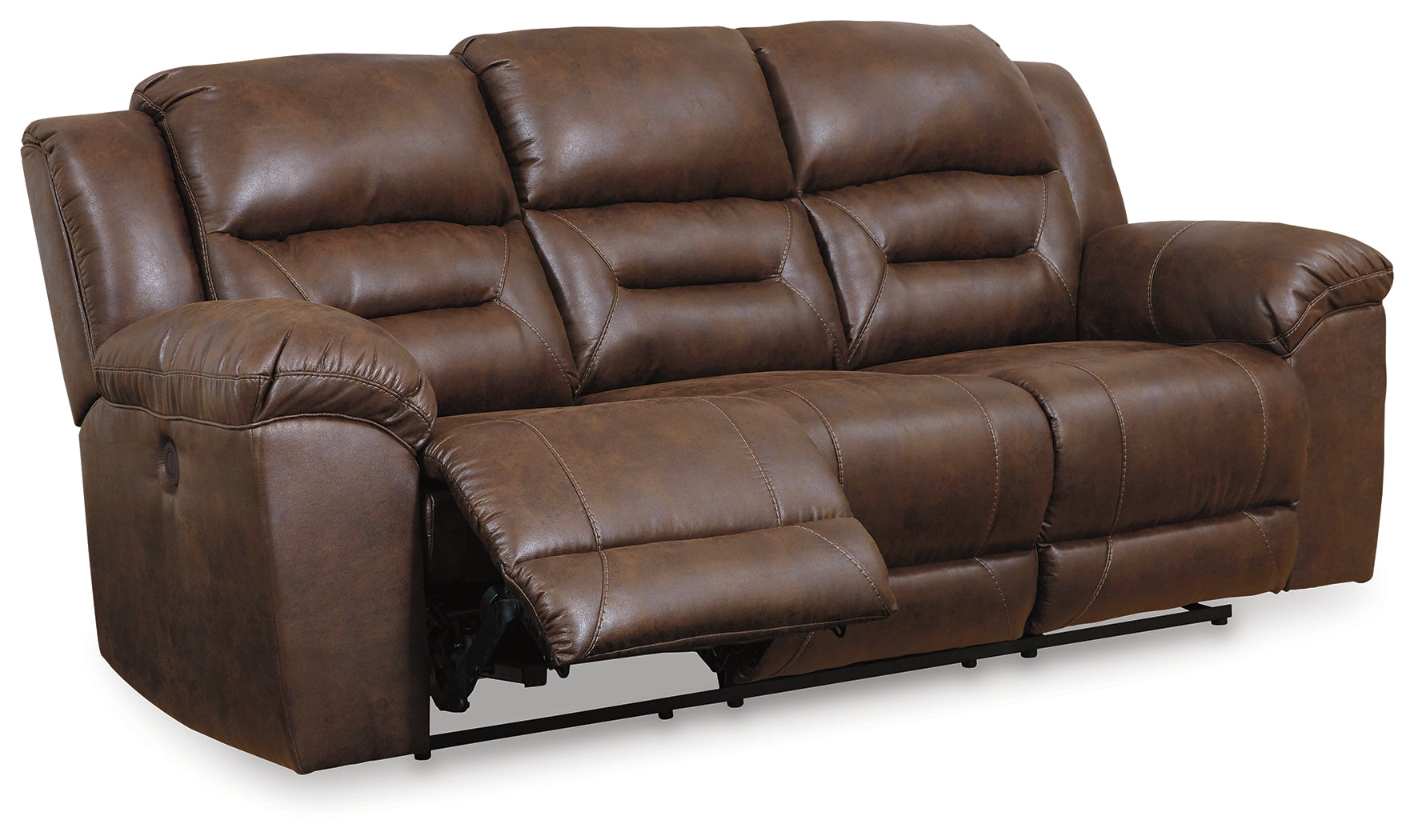 Furniture City Laplace - Ashley Furniture - StonelandLiving Room - Reclining Power Sofa / Chocolate - 3990487