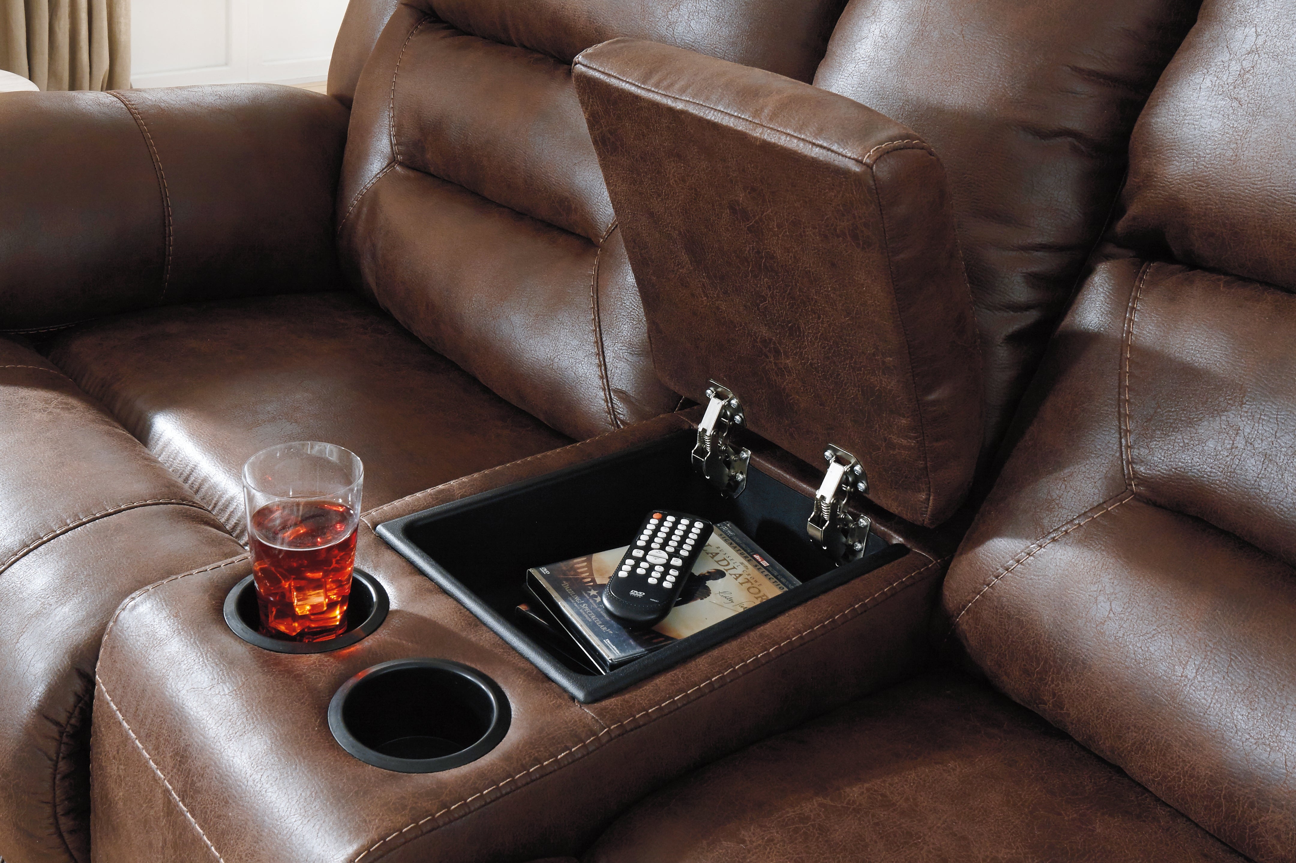 Furniture City Laplace - Ashley Furniture - StonelandLiving Room - Rocker Recliner / Chocolate - 3990425
