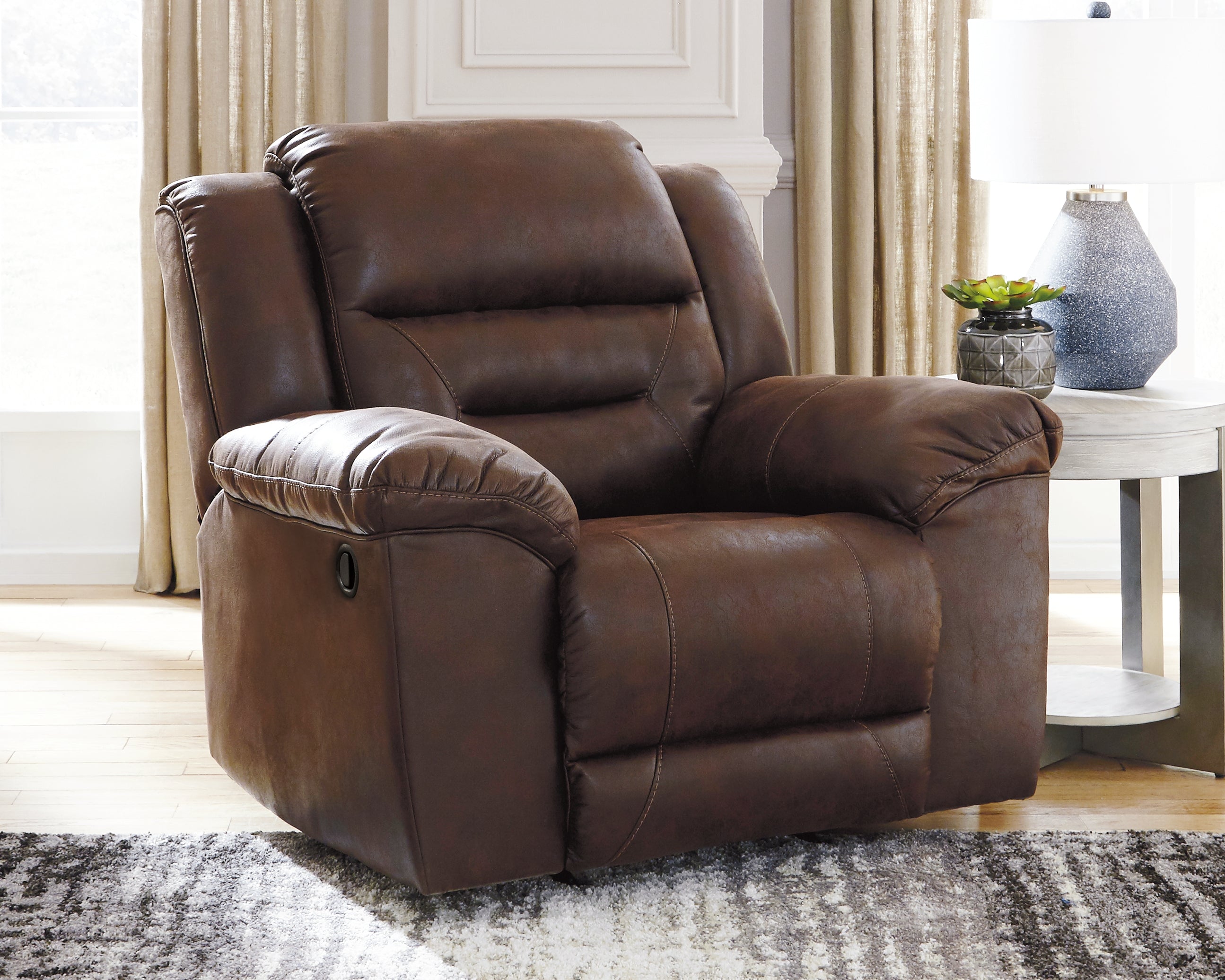 Furniture City Laplace - Ashley Furniture - StonelandLiving Room - Rocker Recliner / Fossil - 3990425