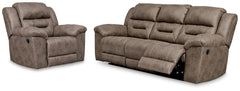 Furniture City Laplace - Ashley Furniture - Stoneland Reclining Sofa and Recliner - Reclining Sofa and Recliner - 39905U9