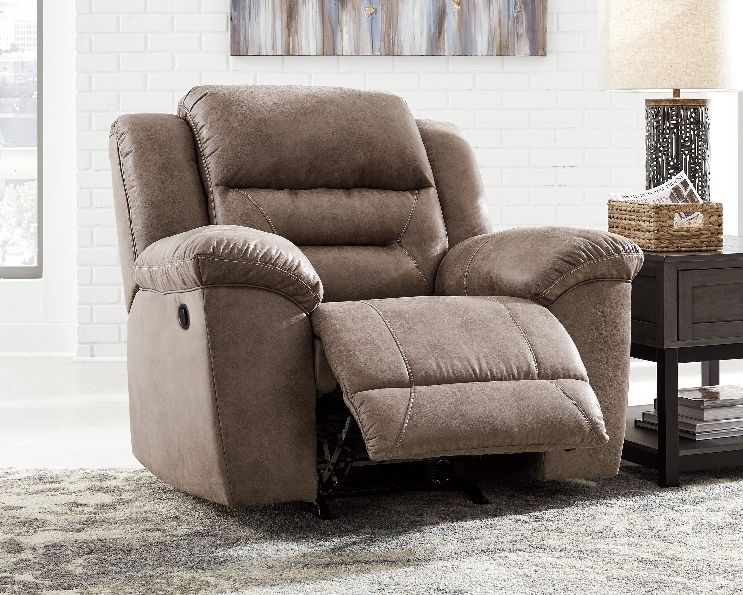 Furniture City Laplace - Ashley Furniture - StonelandLiving Room - Rocker Recliner / Fossil - 3990525