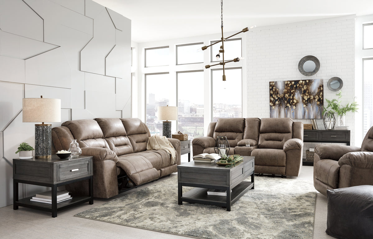 Furniture City Laplace - Ashley Furniture - Stoneland Reclining Sofa, Loveseat and Recliner - Reclining Sofa, Loveseat and Recliner - 39905U6