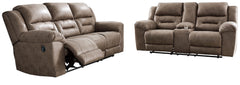 Furniture City Laplace - Ashley Furniture - Stoneland Reclining Sofa and Loveseat - Reclining Sofa and Loveseat - 39905U1