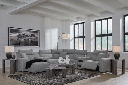 Modmax II - Reclining Sectional - Salt And Pepper
