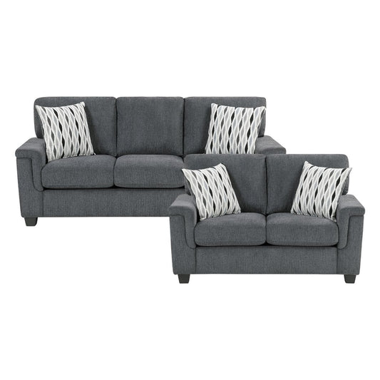 Chelsea - Sofa & Loveseat - Dark Gray