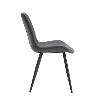 Brixley - Side Chair (Set of 2) - Dark Gray