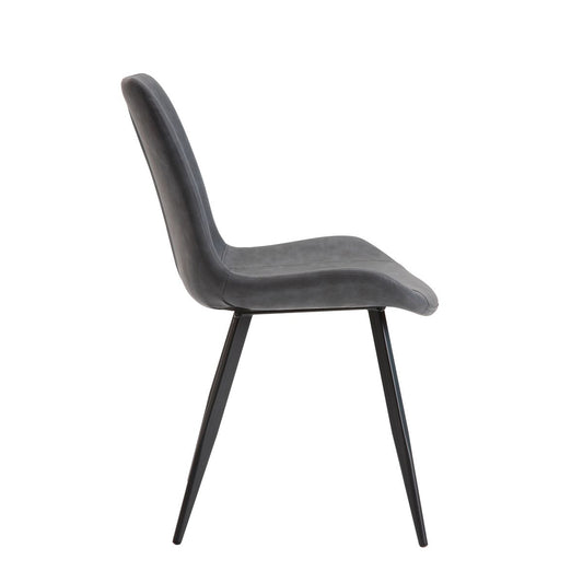 Brixley - Side Chair (Set of 2) - Dark Gray