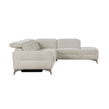 Adahlia - 2 Piece Power Reclining Sectional With Right Chaise - Sand