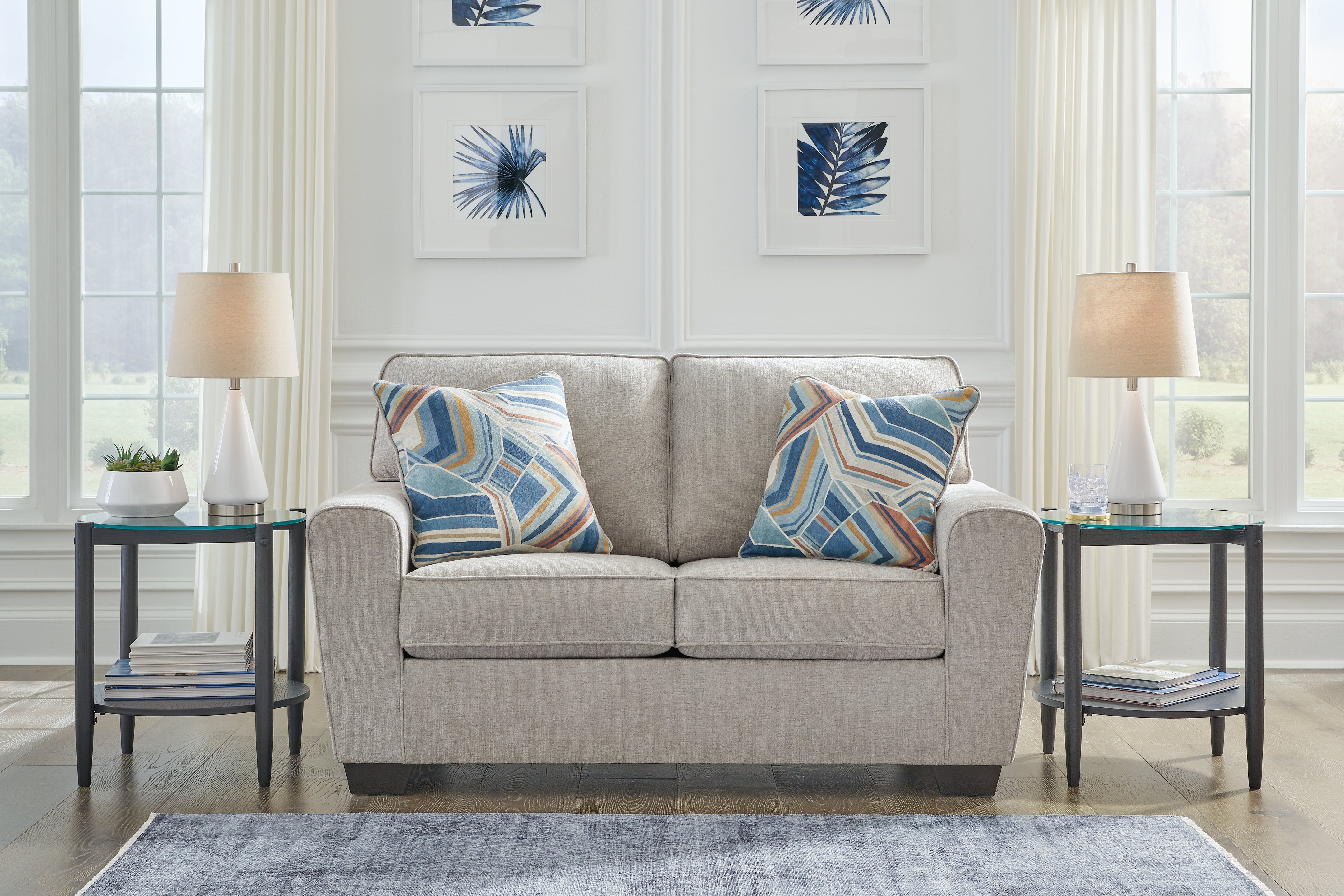 Furniture City Laplace - Ashley Furniture - CashtonLiving Room - Loveseat / Ice - 4060635