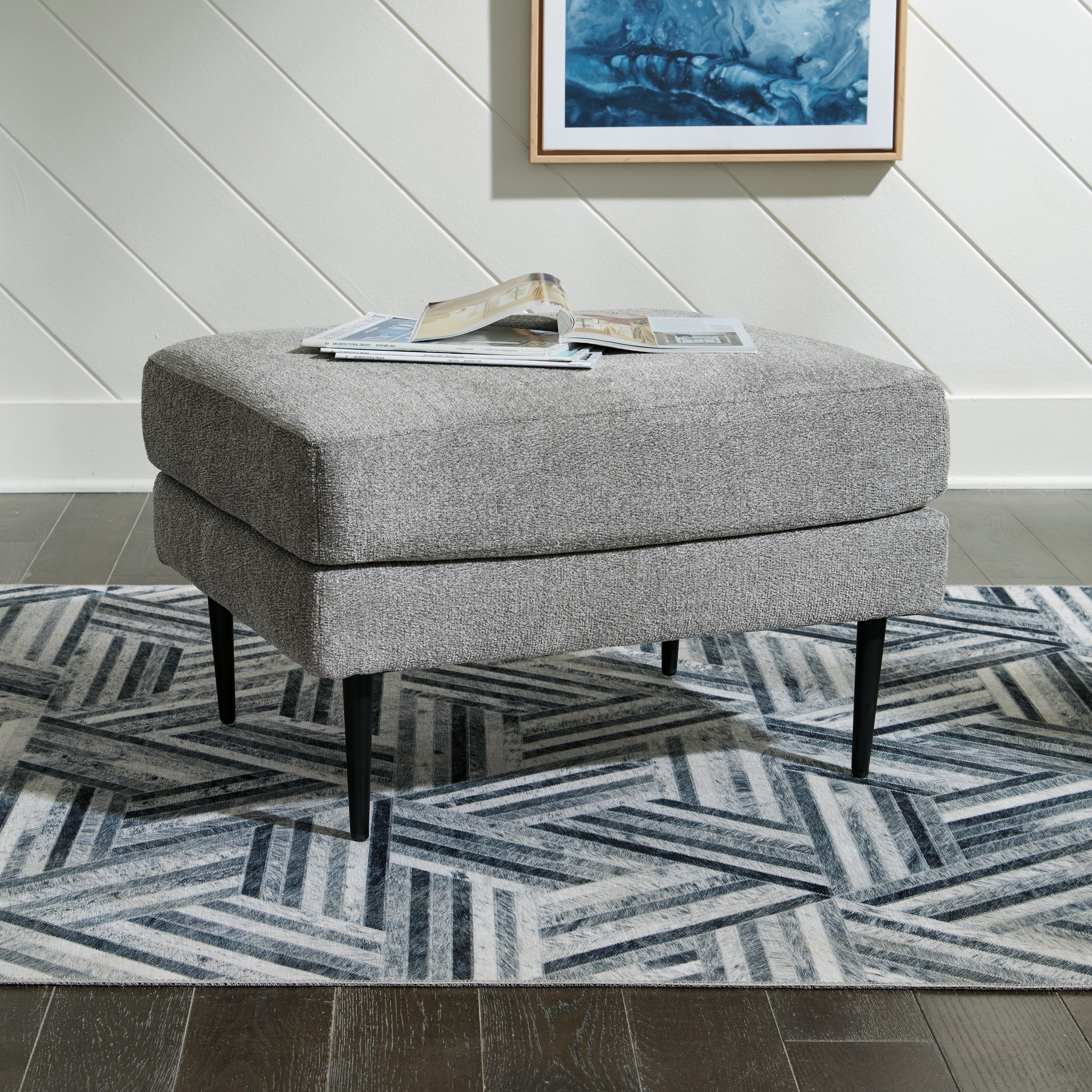 Furniture City Laplace - Ashley Furniture - HazelaLiving Room - Ottoman / Charcoal - 4110214