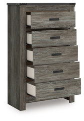 Frandern - Five Drawer Chest - Gray
