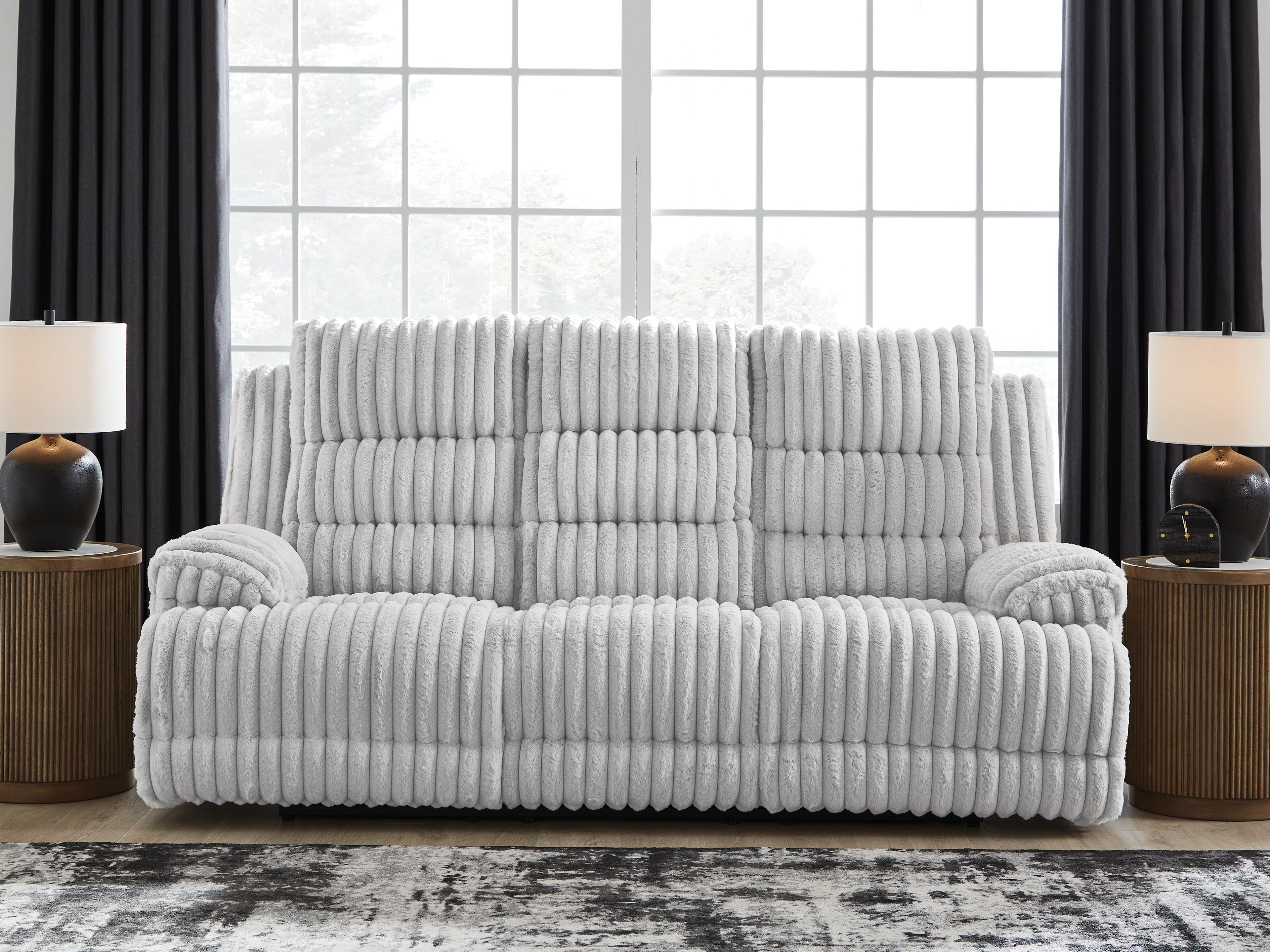 Furniture City Laplace - Ashley Furniture - Rhines FallsLiving Room - REC PWR Sofa w/Drop Down Table - PC4280499