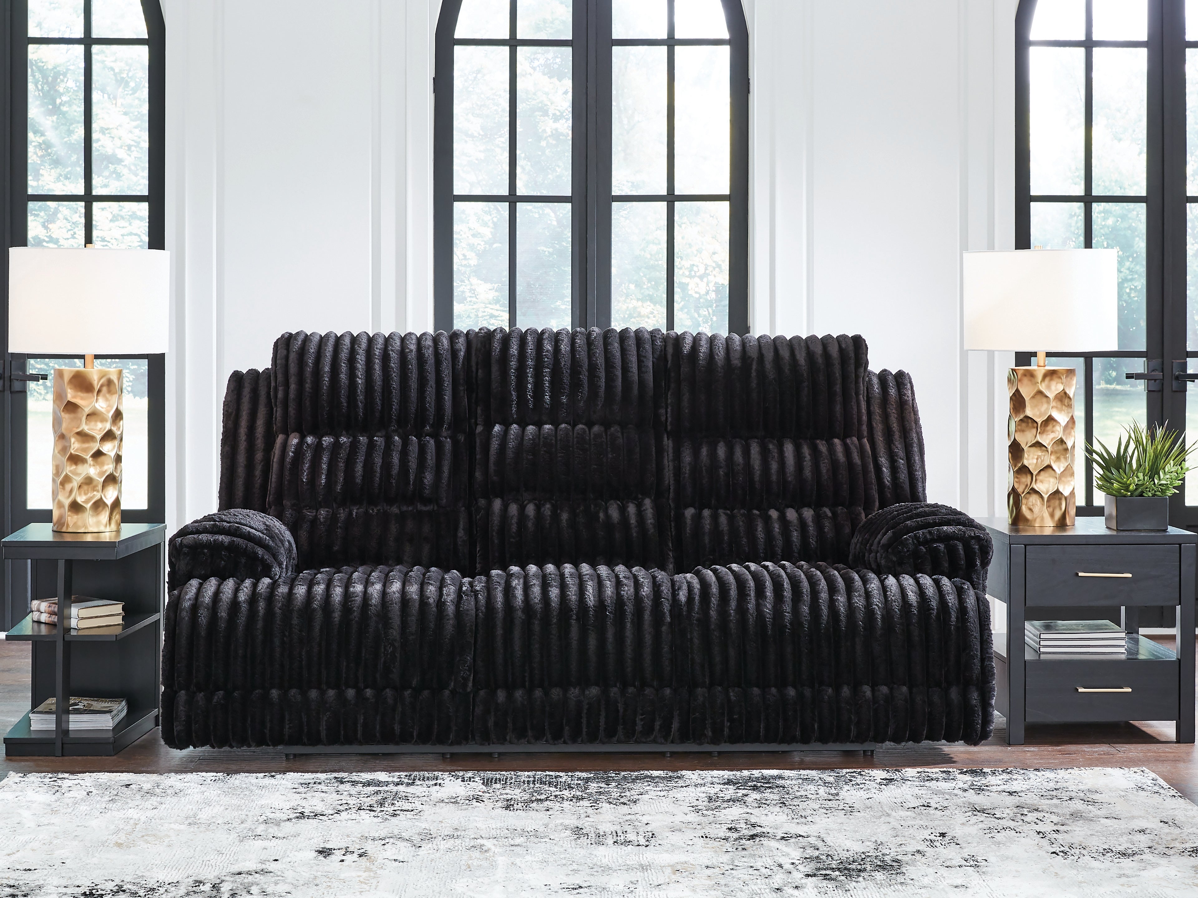 Furniture City Laplace - Ashley Furniture - Rhine FallsLiving Room - REC PWR Sofa w/Drop Down Table - PC4280599