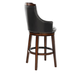 Bayshore - Swivel Pub Height Chair (Set of 2) - Dark Brown / Black