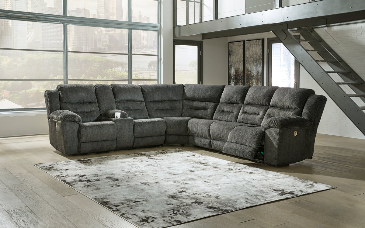 Furniture City Laplace - Ashley Furniture - Nettington 4-Piece Power Reclining Sectional - 4-Piece Power Reclining Sectional - 44101S3