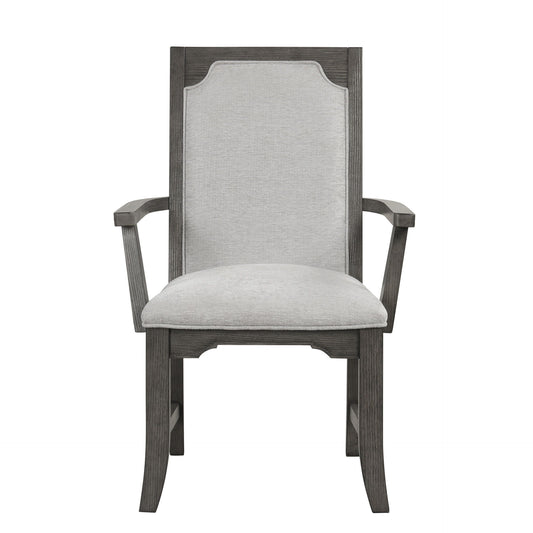 Lisbon - Dining Arm Chair (Set of 2) - Gray