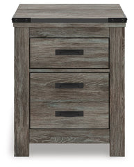 Frandern - Two Drawer Night Stand - Gray