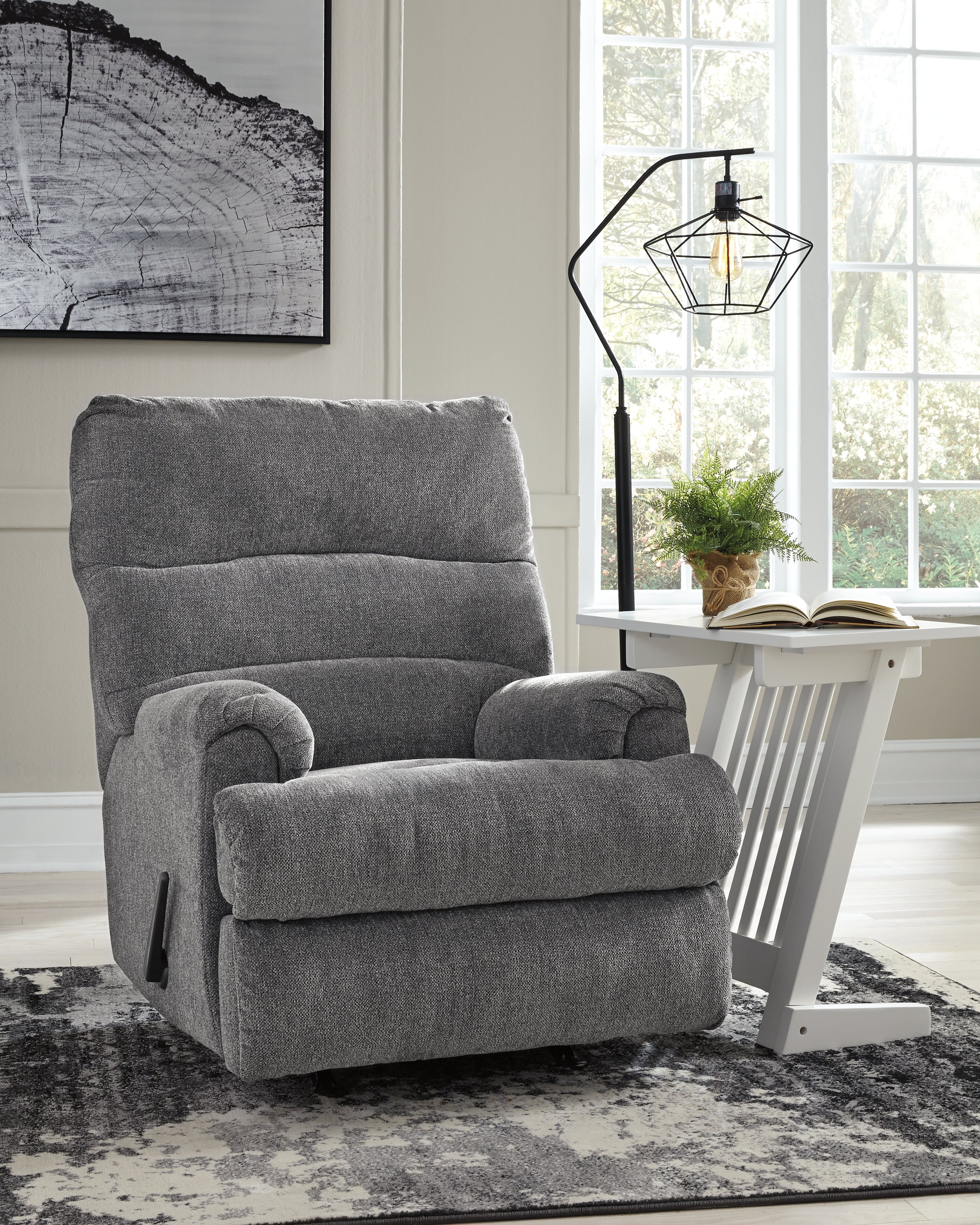 Furniture City Laplace - Ashley Furniture - Man Fort Recliner - Rocker Recliner / Graphite - 4660525