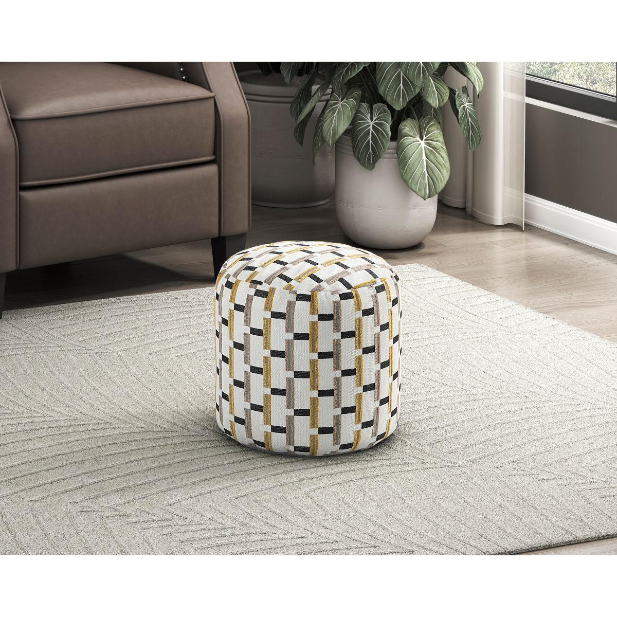 Easley - Nantes Pouf - Multicolor