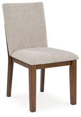 Kraeburn - Dining Upholstered Side Chair (Set of 2) - Beige / Brown