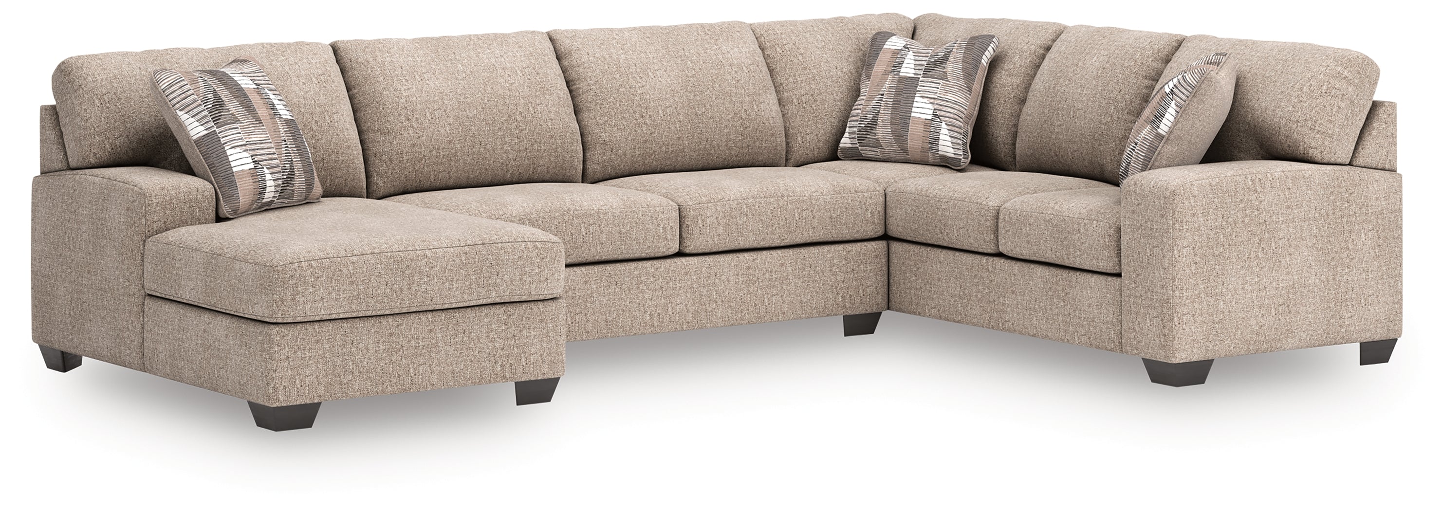 Furniture City Laplace - Ashley Furniture - Newellen Sectionals - RAF 3-Piece Sectional with Chaise - 48404S1