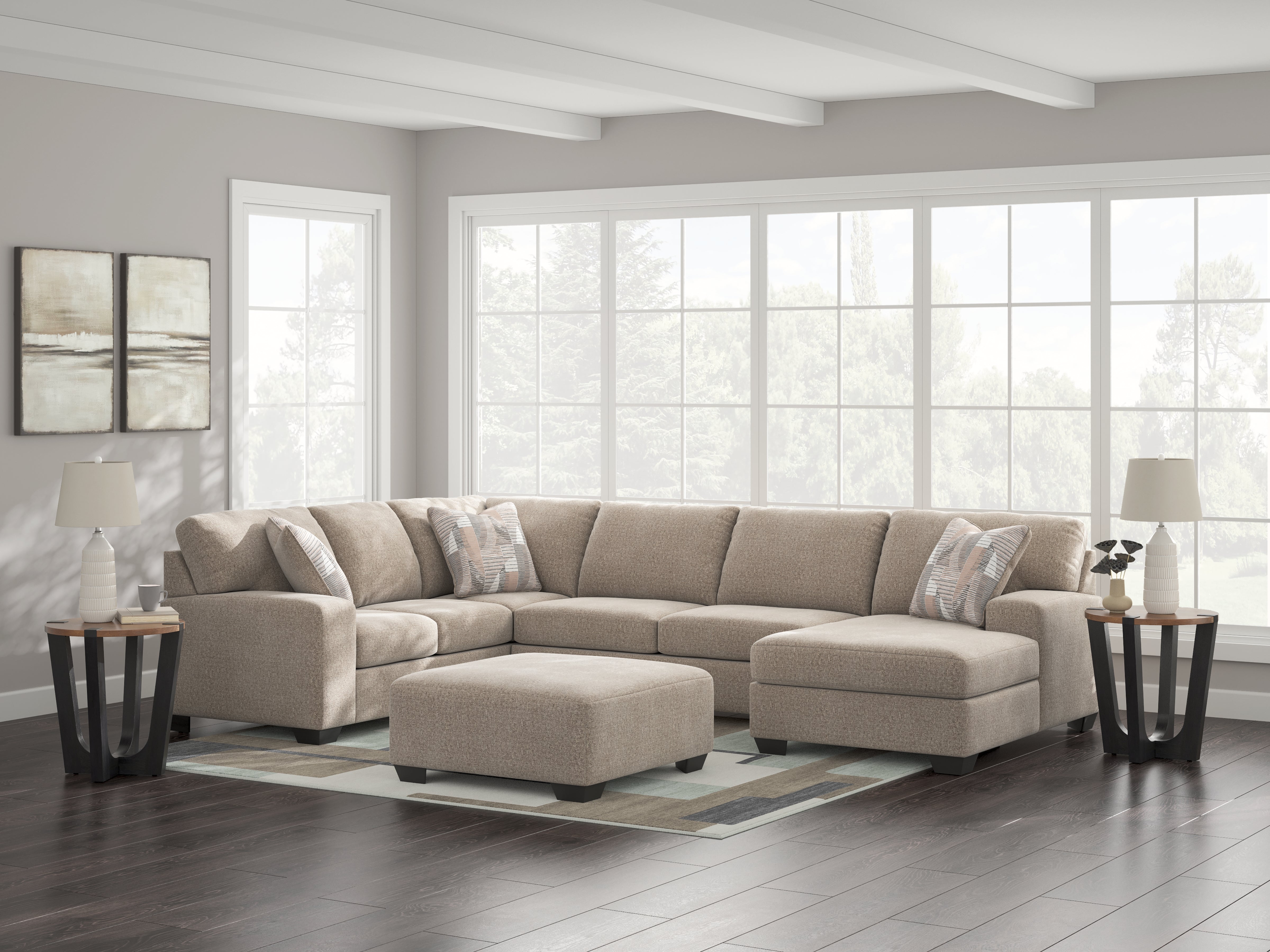 Furniture City Laplace - Ashley Furniture - Newellen Sectionals - LAF 3-Piece Sectional with Chaise - 48404S2