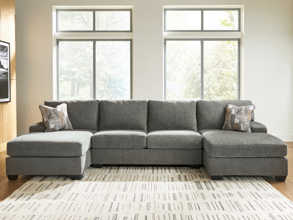 Furniture City Laplace - Ashley Furniture - Clarington 3-Piece Sectional with Double Chaise - RAF 3-Piece Sectional with Double Chaise - PC48405S3