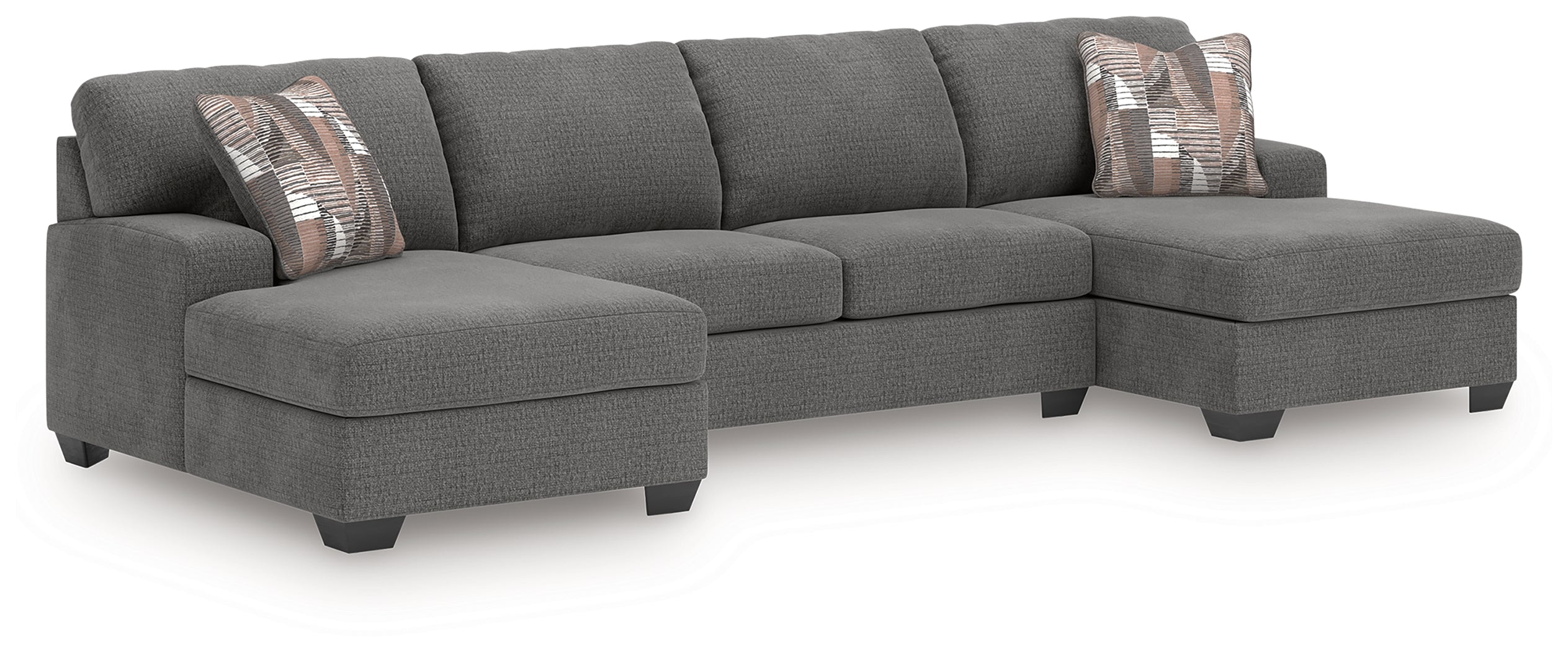 Furniture City Laplace - Ashley Furniture - Newellen Sectionals - RAF 3-Piece Sectional with Double Chaise - 48405S3