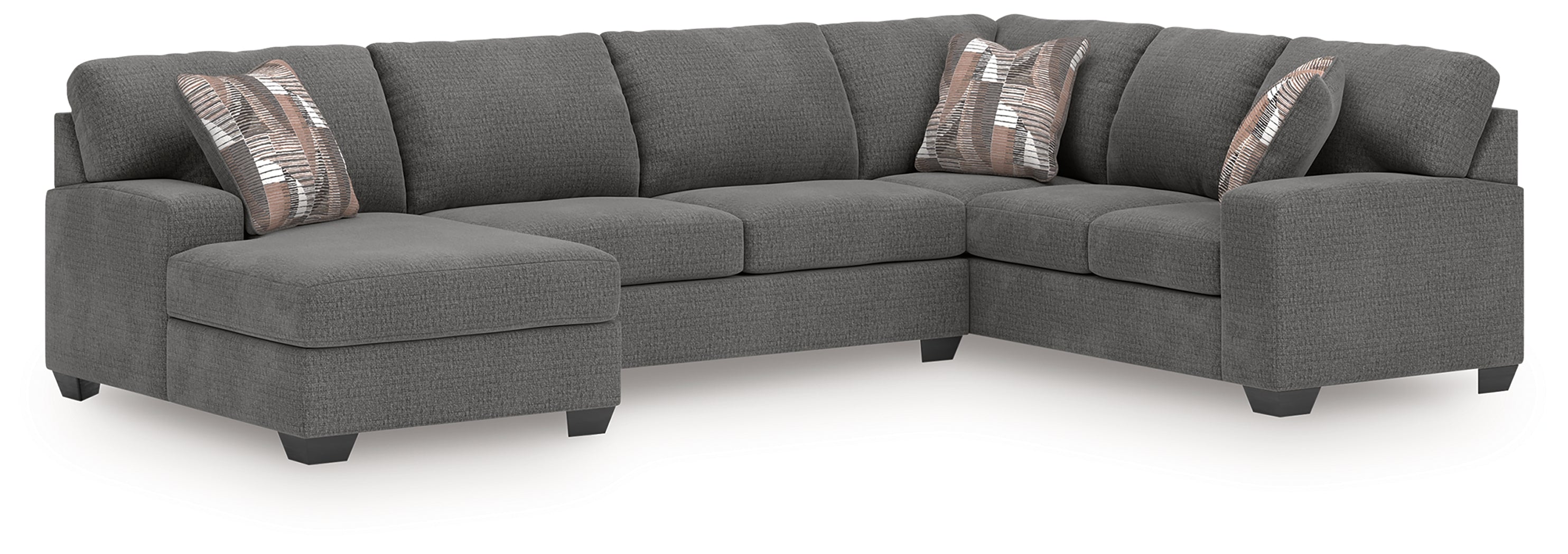 Furniture City Laplace - Ashley Furniture - Newellen Sectionals - RAF 3-Piece Sectional with Chaise - 48405S1