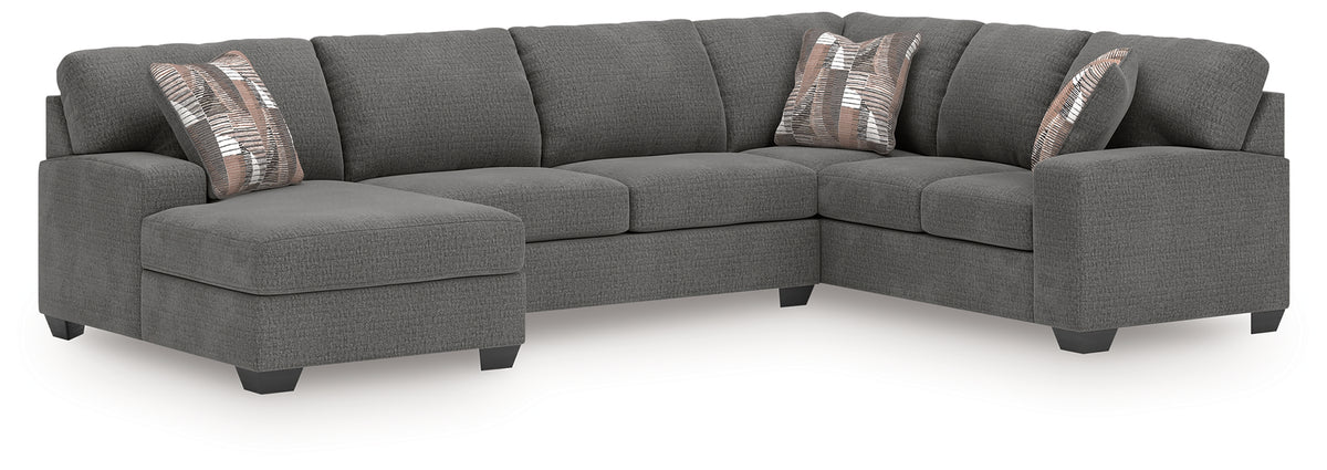Furniture City Laplace - Ashley Furniture - Newellen Sectionals - RAF 3-Piece Sectional with Chaise - 48405S1