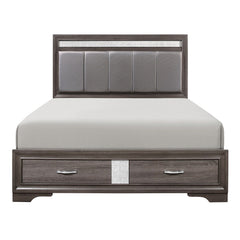 Luster - Platform Bed With Footboard Storage