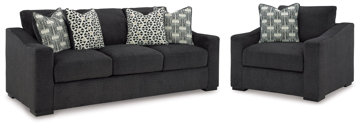 Furniture City Laplace - Ashley Furniture - Wryenlynn Sofa and Oversized Chair - Sofa and Oversized Chair - 49405U4