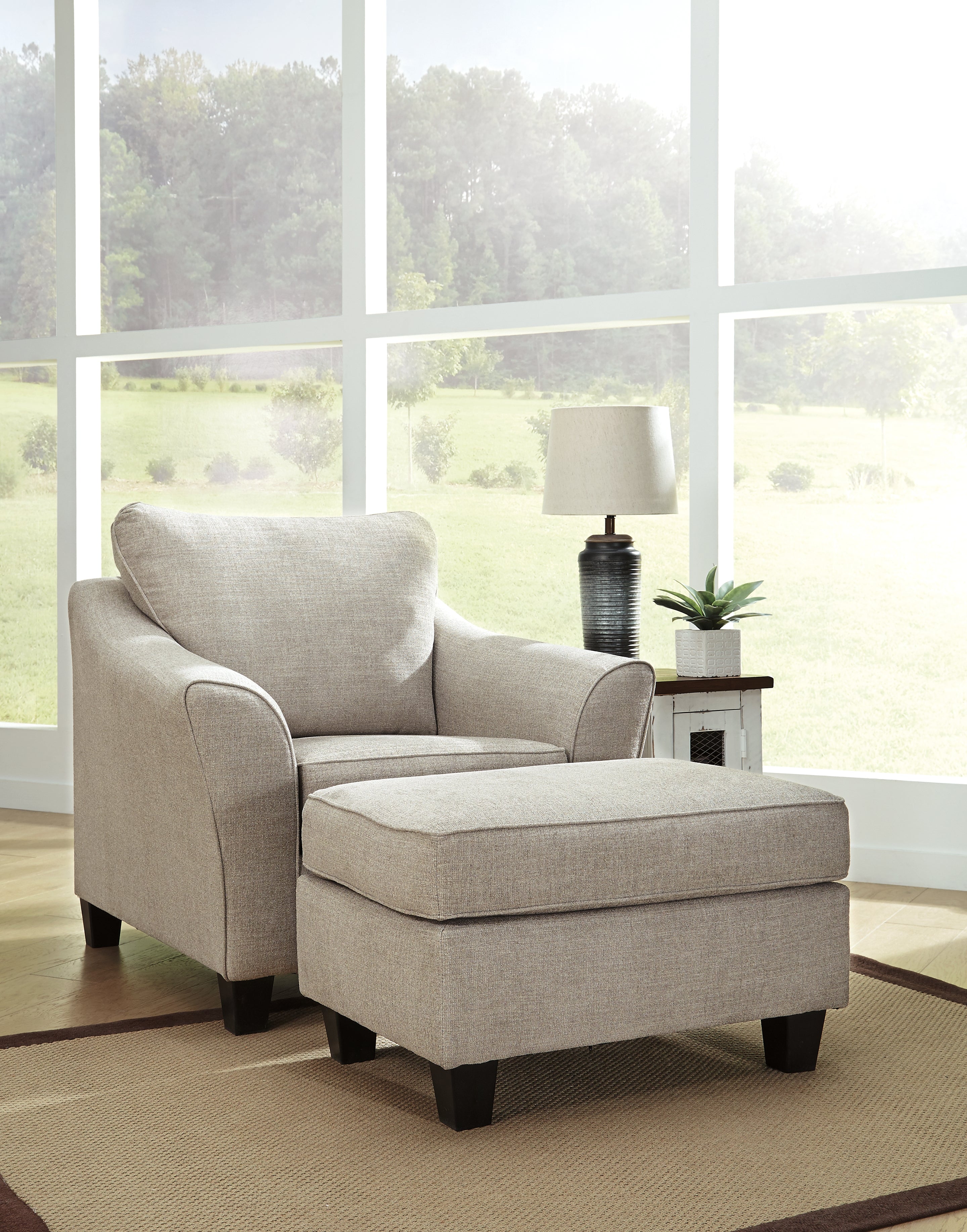 Furniture City Laplace - Ashley Furniture - AbneyLiving Room - Ottoman / Driftwood - 4970114