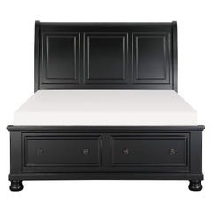 Laurelin - Sleigh Platform Bed With Footboard Storage