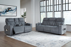 Furniture City Laplace - Ashley Furniture - Studio Cave Power Reclining Sofa and Loveseat - Power Reclining Sofa and Loveseat - PC49802U1