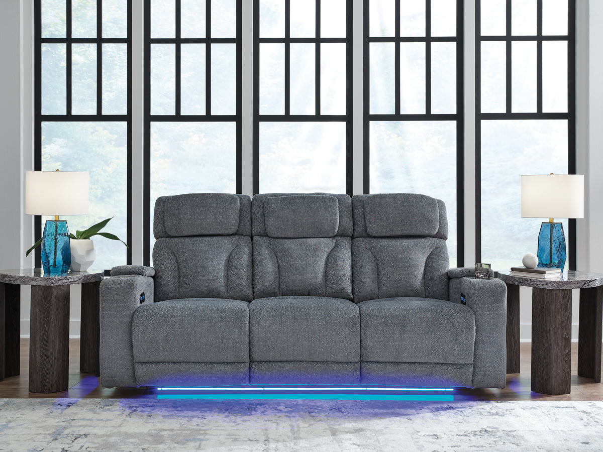 Furniture City Laplace - Ashley Furniture - Studio Cave Power Reclining Sofa - PWR REC Sofa with ADJ Headrest - PC4980215
