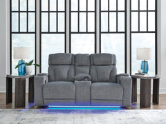 Furniture City Laplace - Ashley Furniture - Studio Cave Power Reclining Loveseat with Console - PWR REC Loveseat/CON/ADJ HDRST - PC4980218