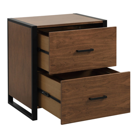 Sedley - File Cabinet - Brown / Black